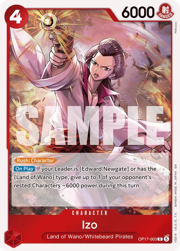 Izo #003 The World's Strongest Warriors One Piece card
