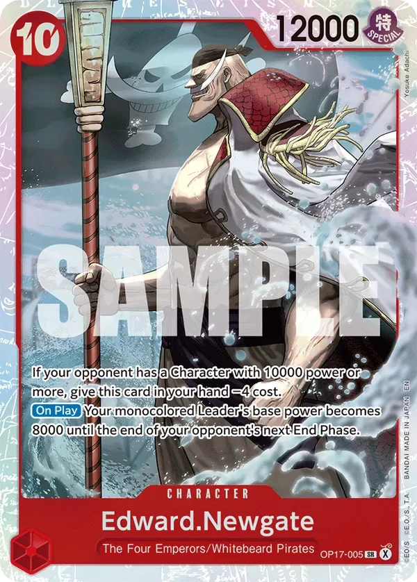 Edward.Newgate #005 The World's Strongest Warriors One Piece card