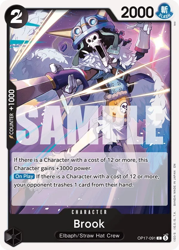 Brook #091 The World's Strongest Warriors One Piece card