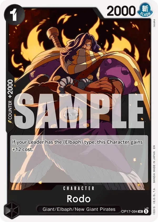 Rodo #094 The World's Strongest Warriors One Piece card