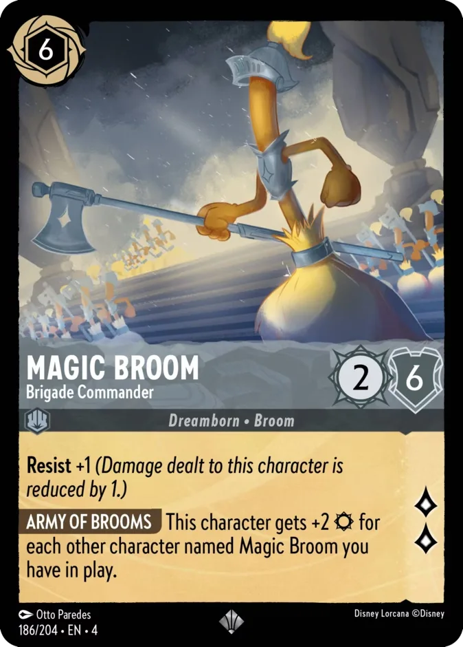 Magic Broom #186 Ursula's Return Disney Lorcana card