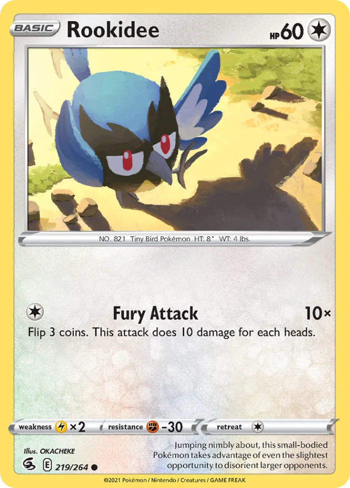 Rookidee #219 Fusion Strike Pokemon card