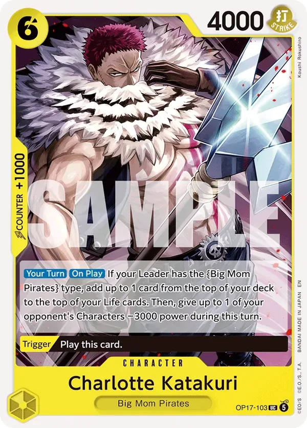 Charlotte Katakuri #103 The World's Strongest Warriors One Piece card