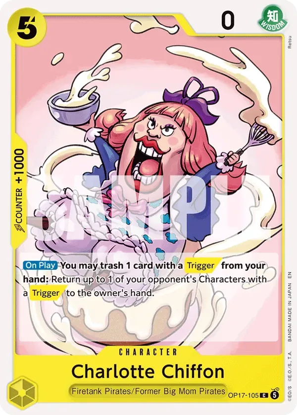 Charlotte Chiffon #105 The World's Strongest Warriors One Piece card