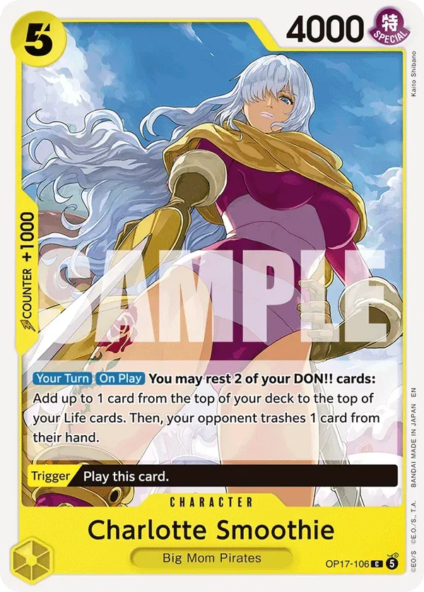 Charlotte Smoothie #106 The World's Strongest Warriors One Piece card