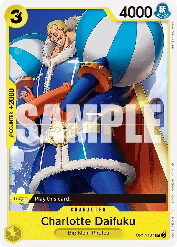 Charlotte Daifuku #107 The World's Strongest Warriors One Piece card