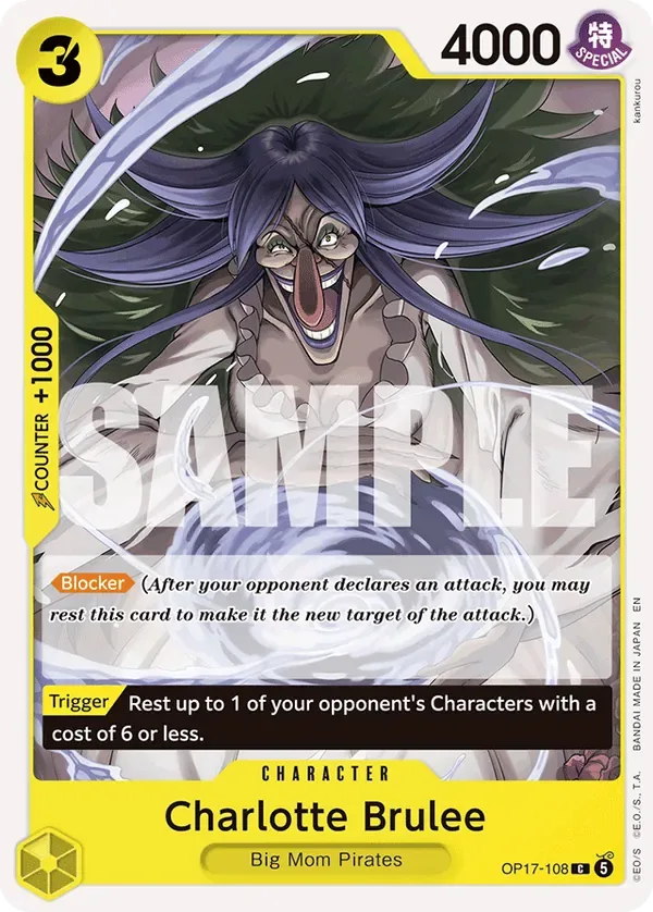 Charlotte Brulee #108 The World's Strongest Warriors One Piece card