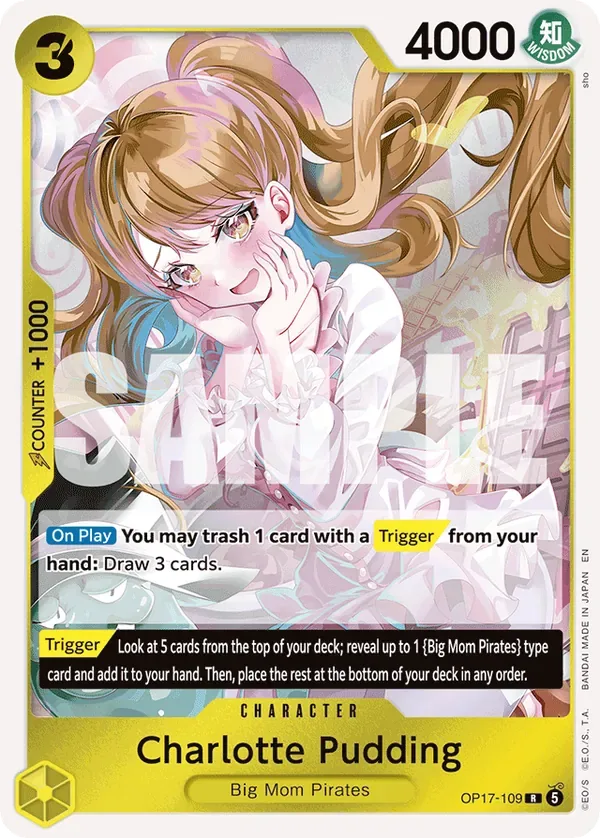 Charlotte Pudding #109 The World's Strongest Warriors One Piece card