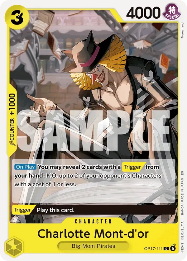 Charlotte Mont-d'or #111 The World's Strongest Warriors One Piece card