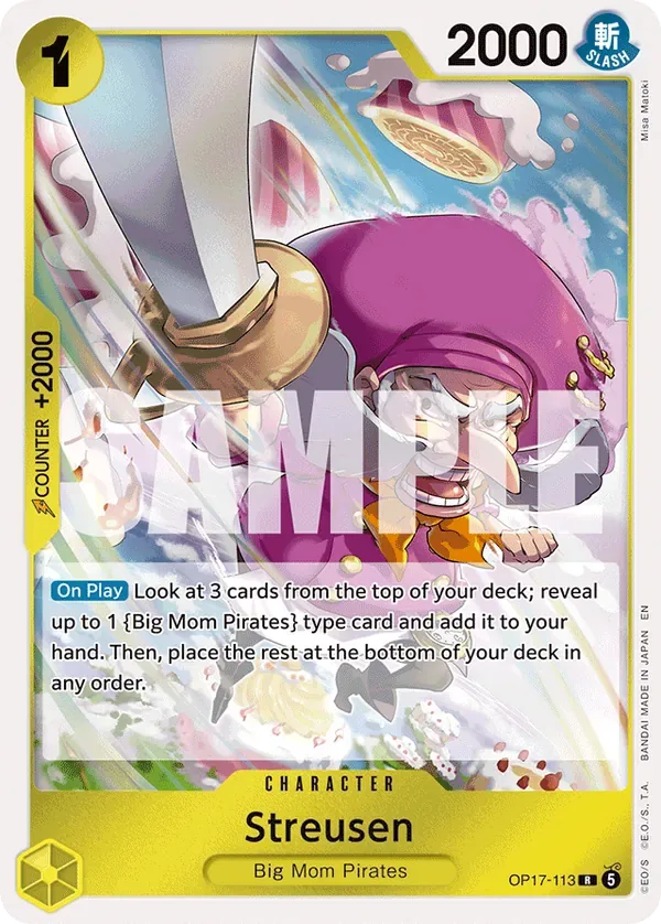 Streusen #113 The World's Strongest Warriors One Piece card