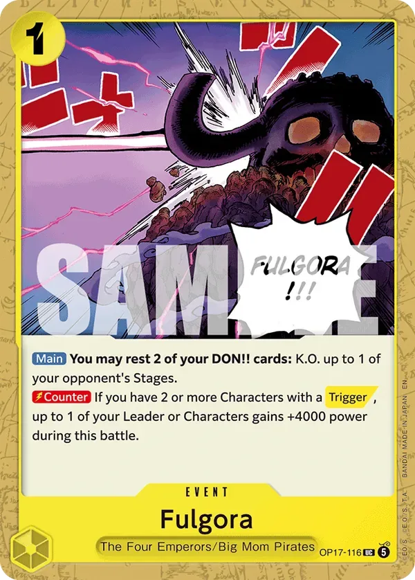 Fulgora #116 The World's Strongest Warriors One Piece card