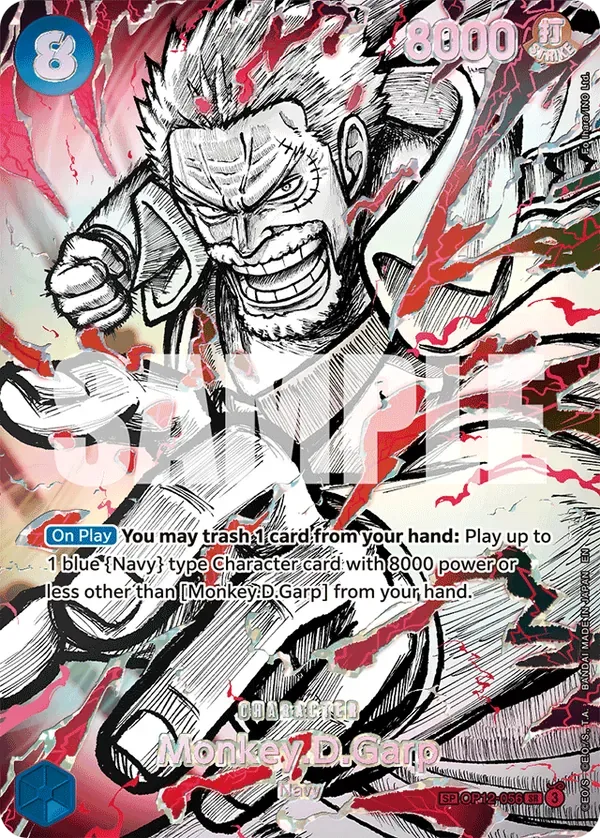 Monkey.D.Garp #OP12-056 The World's Strongest Warriors One Piece card