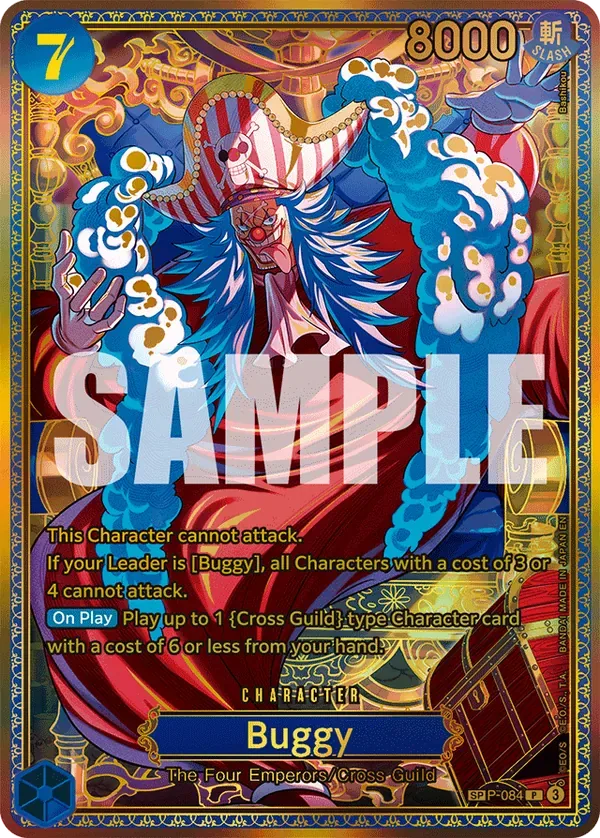 Buggy #P-084 The World's Strongest Warriors One Piece card