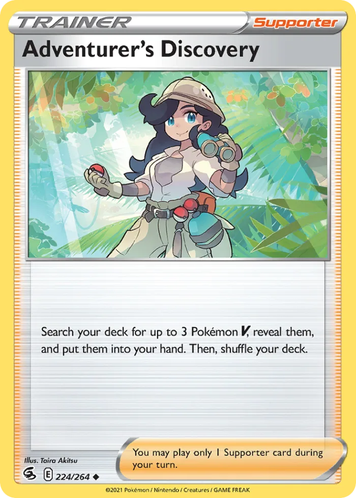 Adventurer's Discovery #224 Fusion Strike Pokemon card
