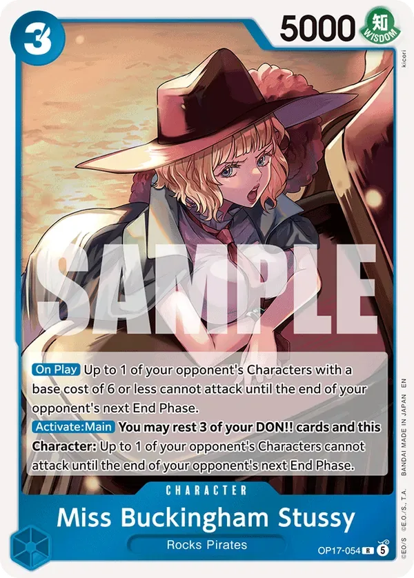 Miss Buckingham Stussy #054 The World's Strongest Warriors One Piece card