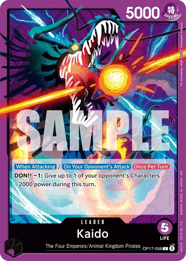 Kaido #058 The World's Strongest Warriors One Piece card