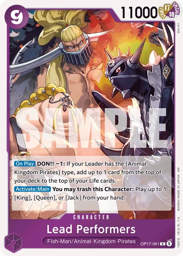 Lead Performers #061 The World's Strongest Warriors One Piece card