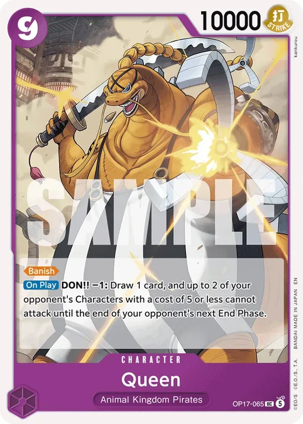 Queen #065 The World's Strongest Warriors One Piece card