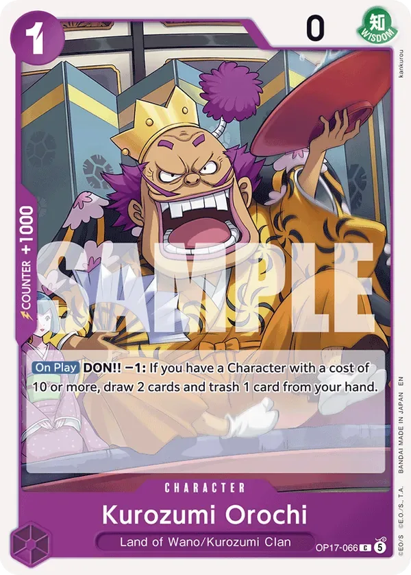Kurozumi Orochi #066 The World's Strongest Warriors One Piece card