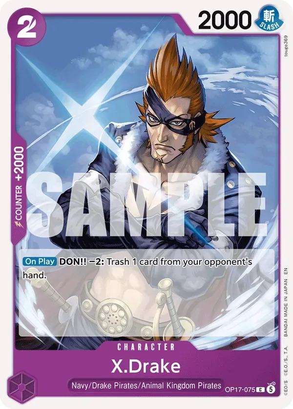 X.Drake #075 The World's Strongest Warriors One Piece card