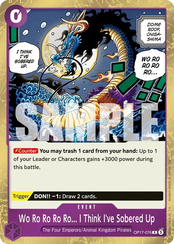 Wo Ro Ro Ro Ro... I Think I've Sobered Up #076 The World's Strongest Warriors One Piece card