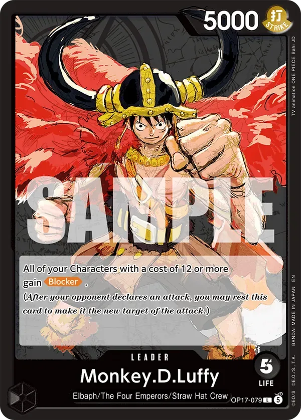 Monkey.D.Luffy #079 The World's Strongest Warriors One Piece card
