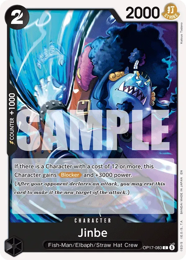 Jinbe #083 The World's Strongest Warriors One Piece card