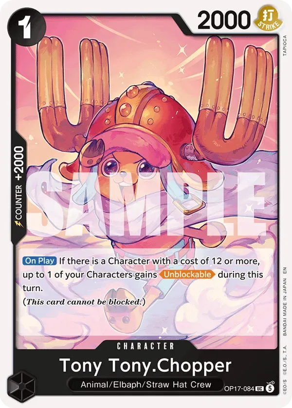 Tony Tony.Chopper #084 The World's Strongest Warriors One Piece card