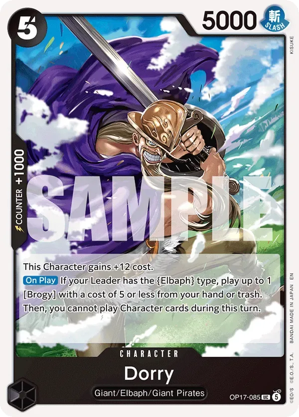 Dorry #085 The World's Strongest Warriors One Piece card