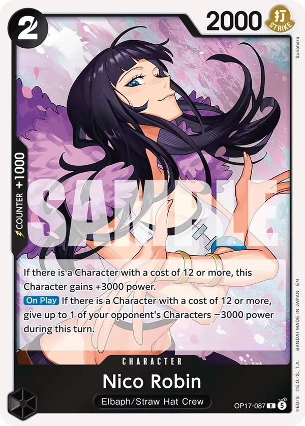 Nico Robin #087 The World's Strongest Warriors One Piece card