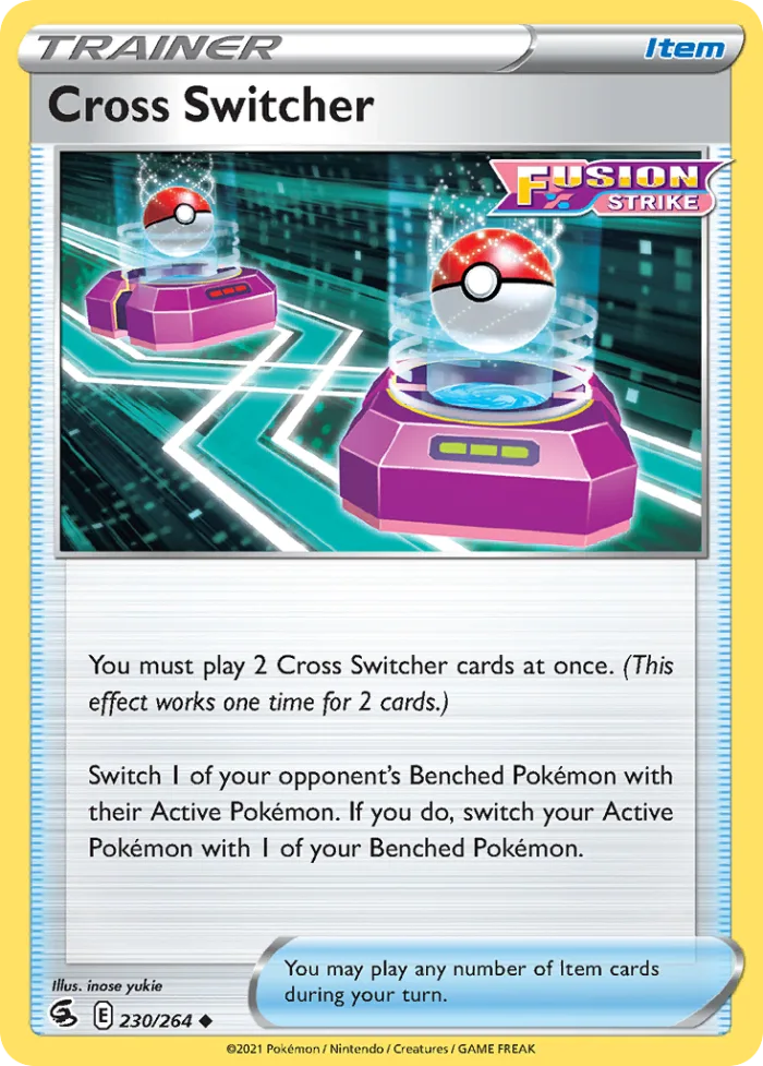 Cross Switcher #230 Fusion Strike Pokemon card