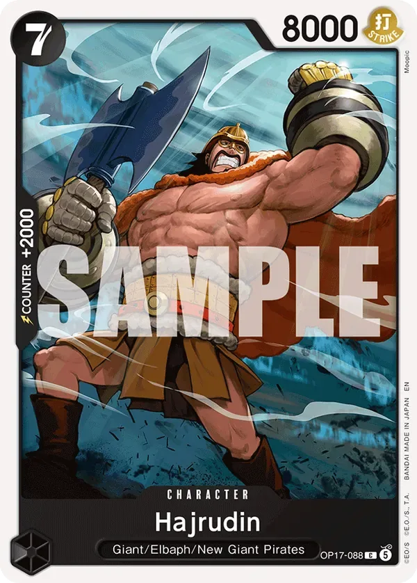 Hajrudin #088 The World's Strongest Warriors One Piece card
