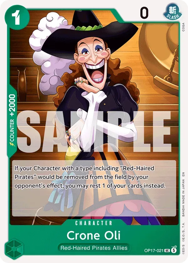 Crone Oli #021 The World's Strongest Warriors One Piece card