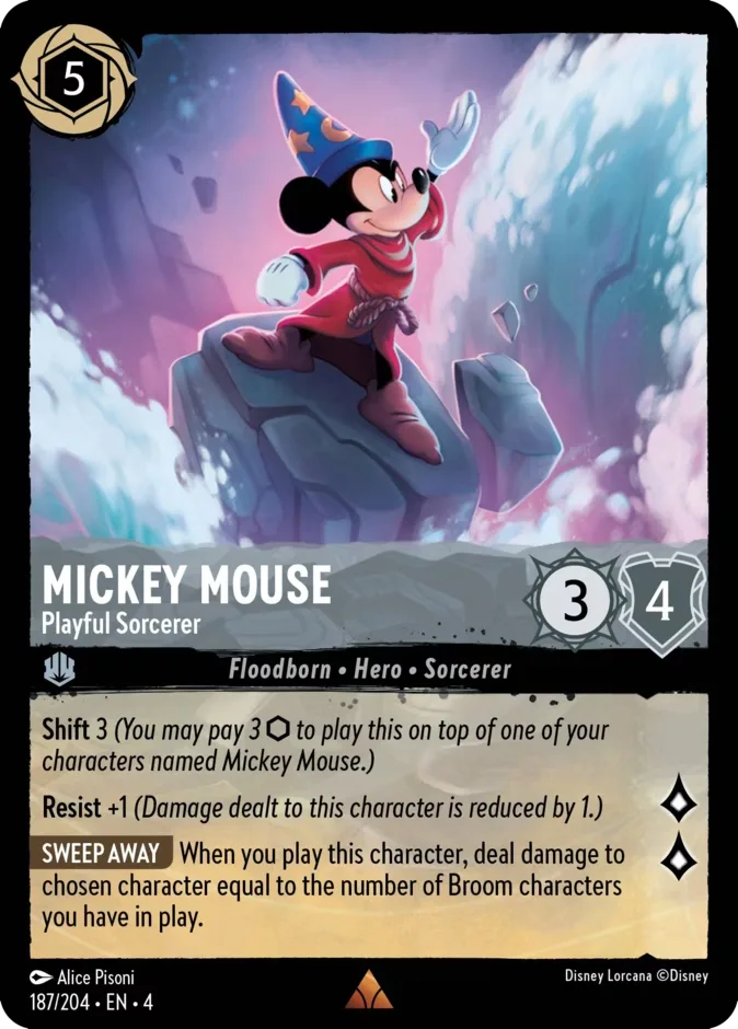 Mickey Mouse #187 Ursula's Return Disney Lorcana card