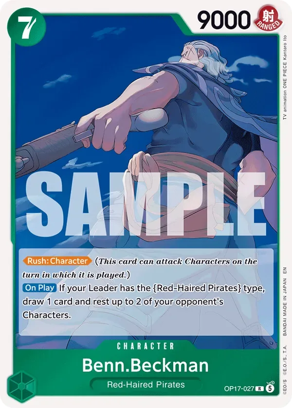 Benn.Beckman #027 The World's Strongest Warriors One Piece card