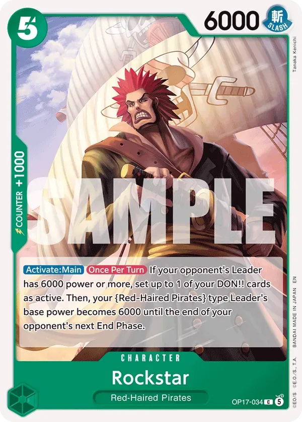 Rockstar #034 The World's Strongest Warriors One Piece card