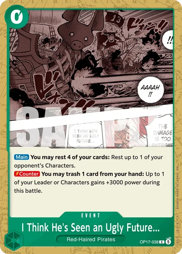 I Think He's Seen an Ugly Future... #038 The World's Strongest Warriors One Piece card