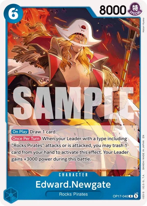 Edward.Newgate #040 The World's Strongest Warriors One Piece card