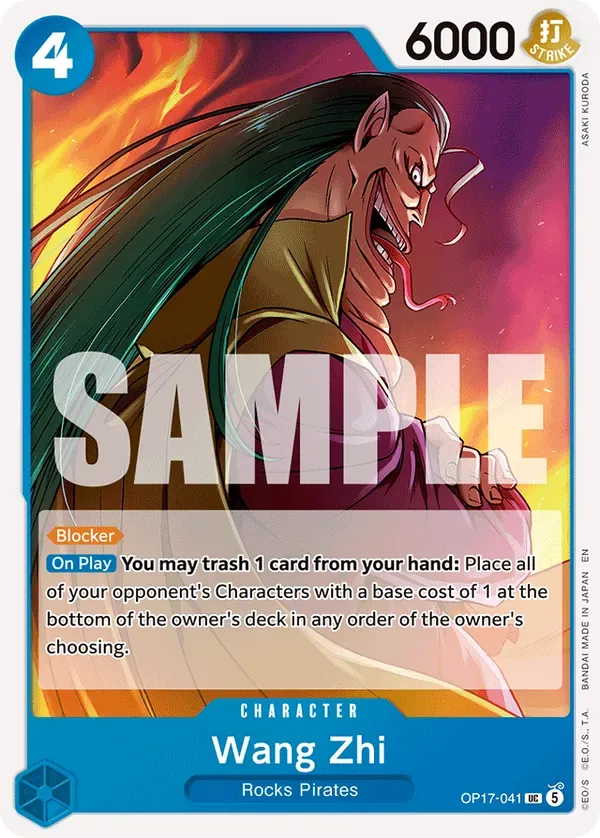 Wang Zhi #041 The World's Strongest Warriors One Piece card