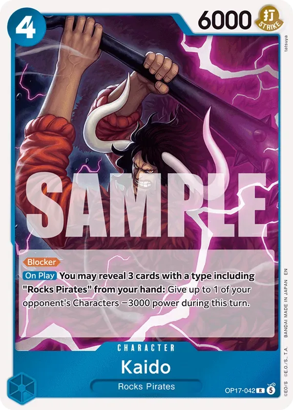 Kaido #042 The World's Strongest Warriors One Piece card