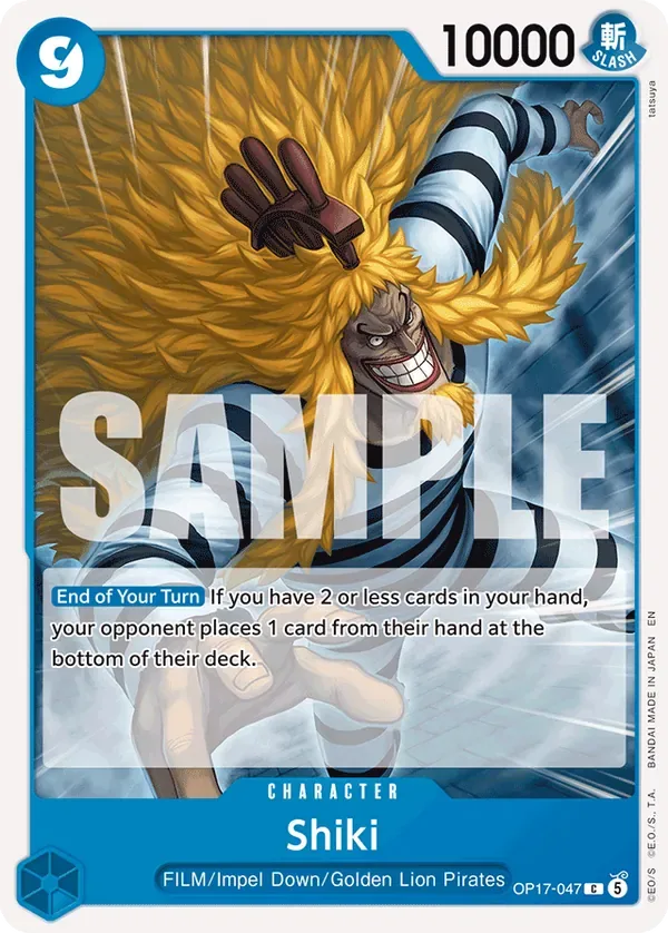 Shiki #047 The World's Strongest Warriors One Piece card