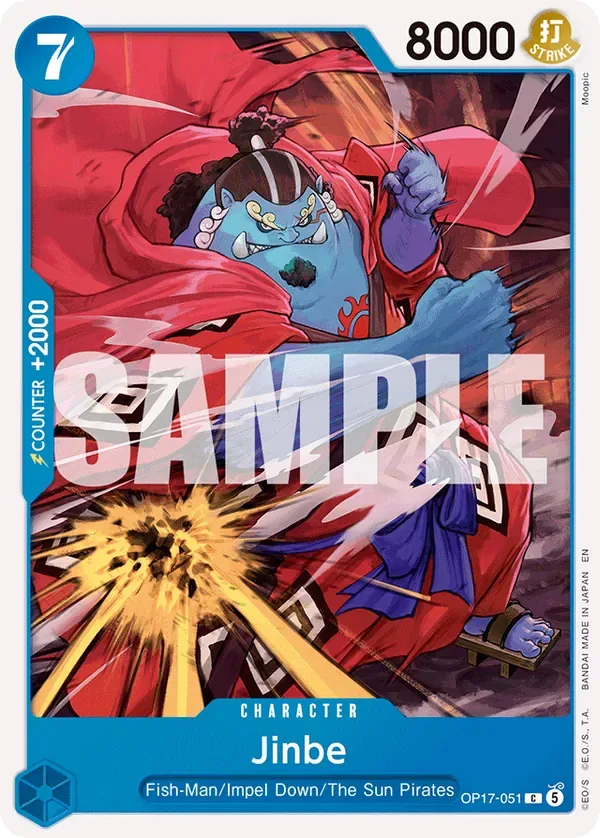Jinbe #051 The World's Strongest Warriors One Piece card