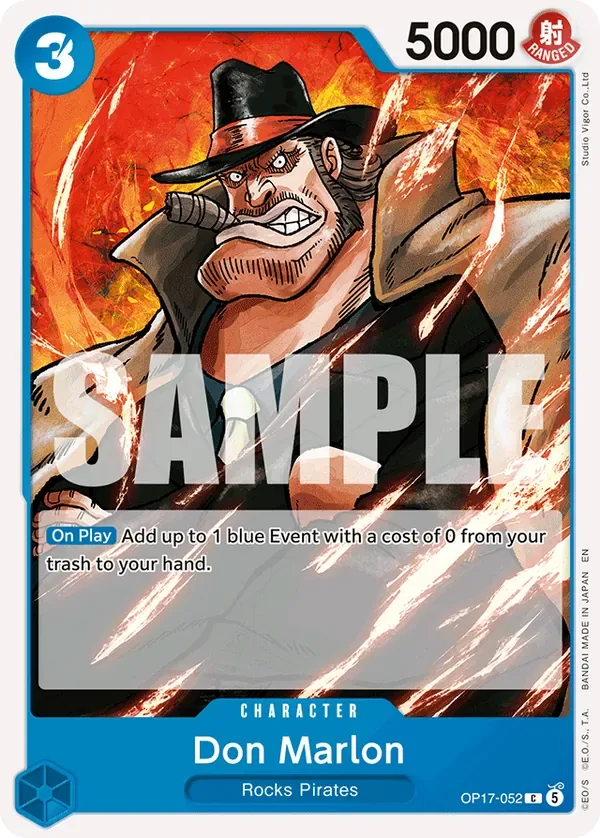 Don Marlon #052 The World's Strongest Warriors One Piece card