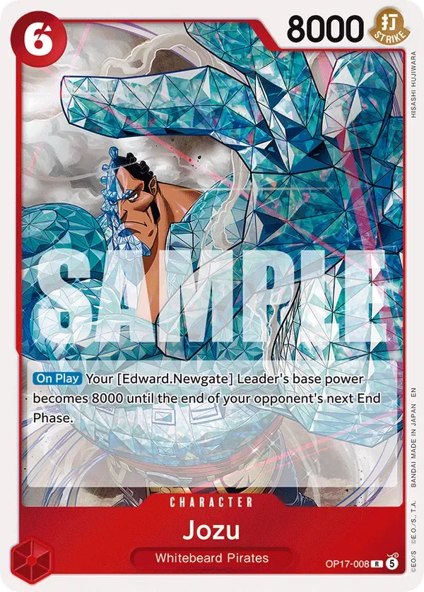 Jozu #008 The World's Strongest Warriors One Piece card