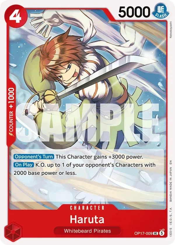 Haruta #009 The World's Strongest Warriors One Piece card