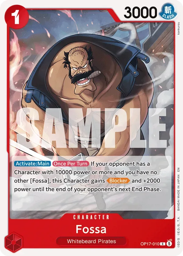 Fossa #010 The World's Strongest Warriors One Piece card