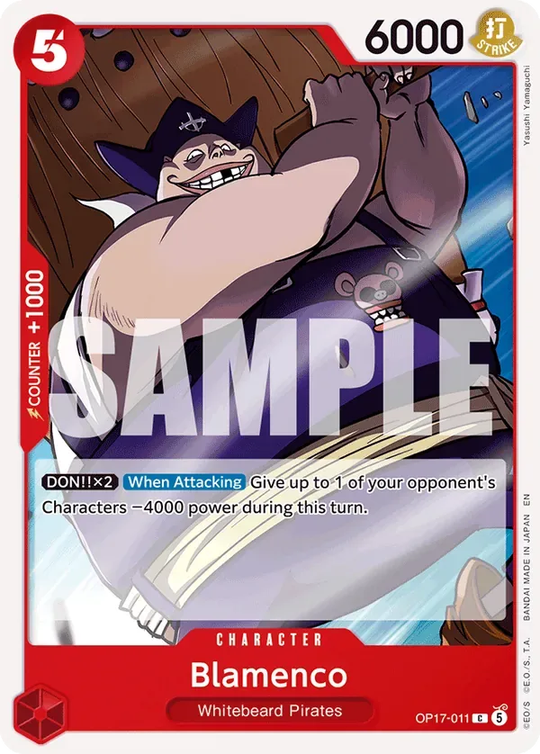 Blamenco #011 The World's Strongest Warriors One Piece card