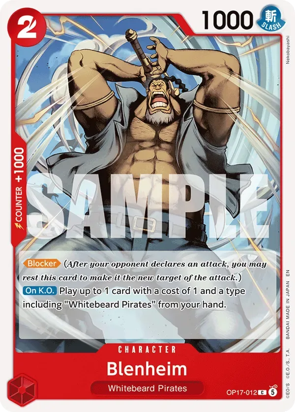 Blenheim #012 The World's Strongest Warriors One Piece card