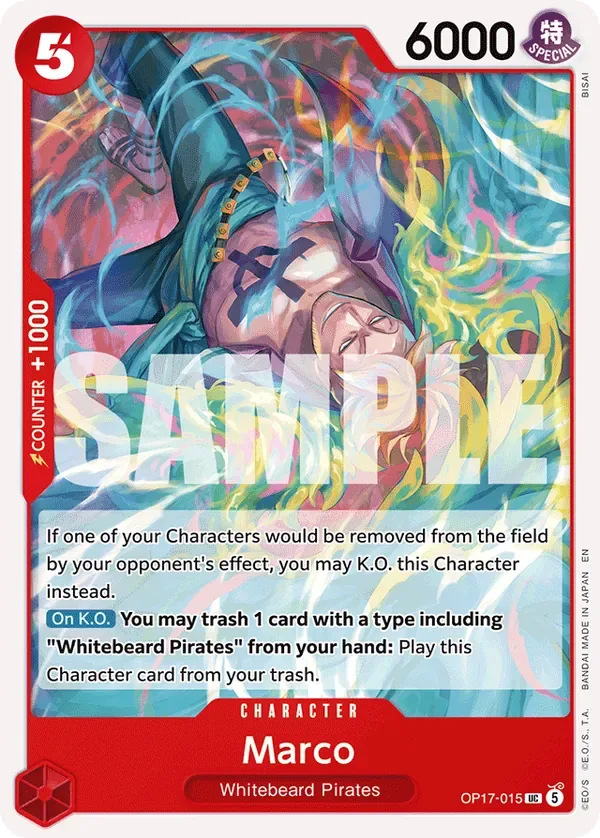 Marco #015 The World's Strongest Warriors One Piece card