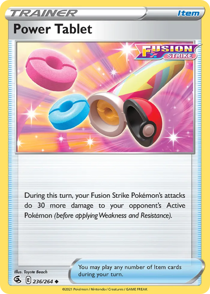 Power Tablet #236 Fusion Strike Pokemon card